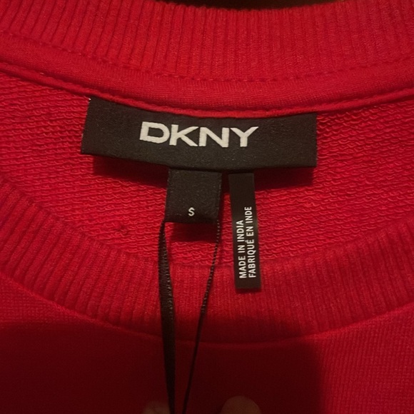 DKNY Women’s puff sleeve Sequin logo Graphic sweatshirt - Picture 9 of 10